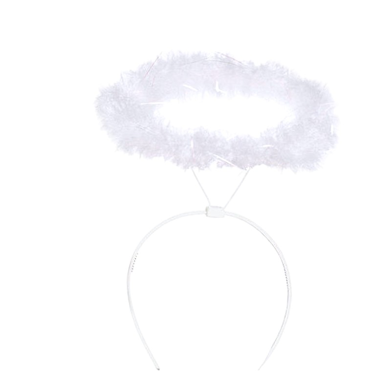 Strój Aniołek z Tutu Skrzydełkami Metalicznymi i Opaską