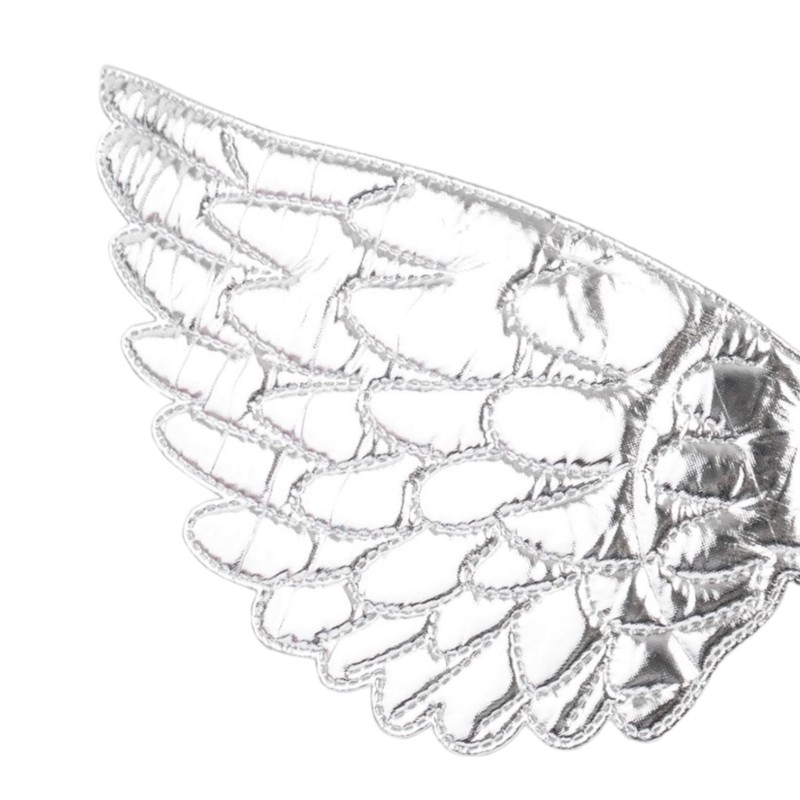 Strój Aniołek z Tutu Skrzydełkami Metalicznymi i Opaską