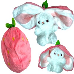 Maskotka pluszak Królik Króliczek w truskawce