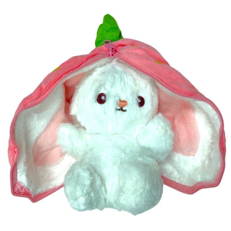 Maskotka pluszak Królik Króliczek w truskawce