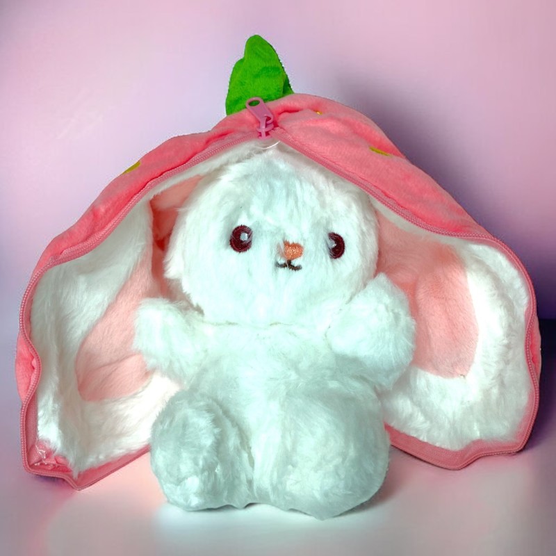 Maskotka pluszak Królik Króliczek w truskawce