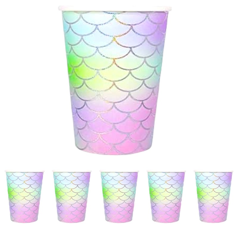 Kubeczki papierowe Syrenka 6szt