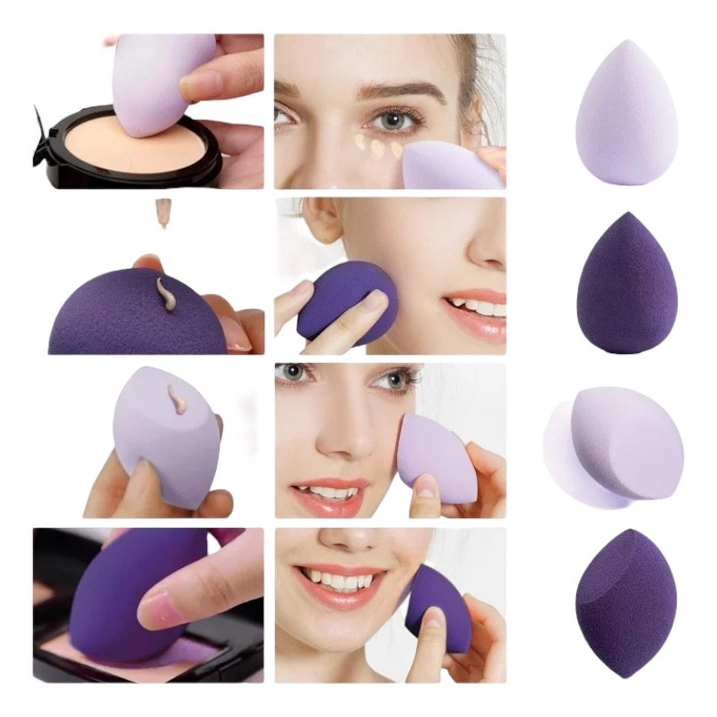 Zestaw gąbek do makijażu 10 sztuk