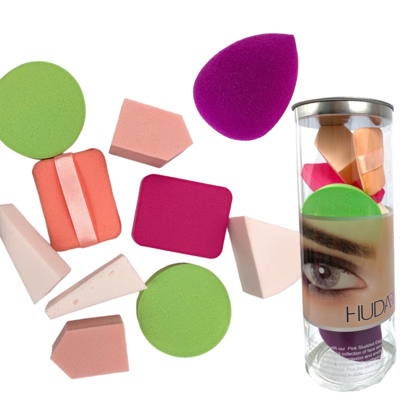 Zestaw gąbek do makijażu 10 sztuk