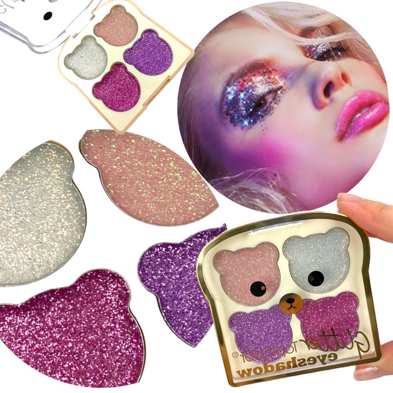 Cienie PASTY brokatowe PALETKA Glitter