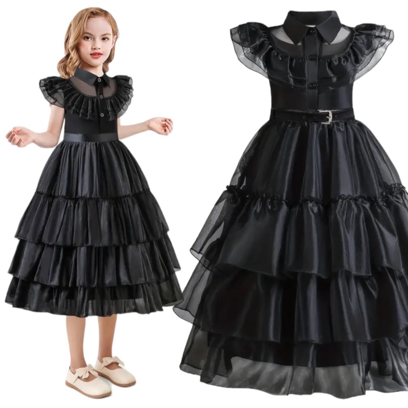 Sukienka Wednesday Addams Bal Tiulowa Przebranie strój