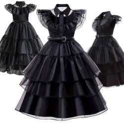 Sukienka Wednesday Addams Bal Tiulowa Przebranie strój