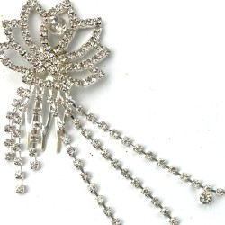 Cyrkonie ozdobne łańcuszki diamenciki do włosów kryształki Boho