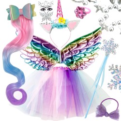 Strój Tutu Jednorożec Cosplay pegaz TUTU akcesoria SKRZYDŁA