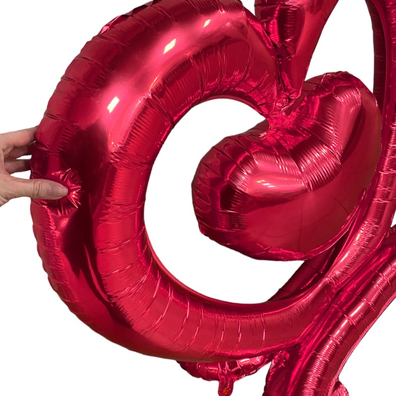 Balon Serce na Walentynki Postument