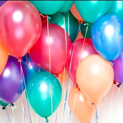 Wstążka ozdobna 90 m fioletowo liliowa do balonów prezentów