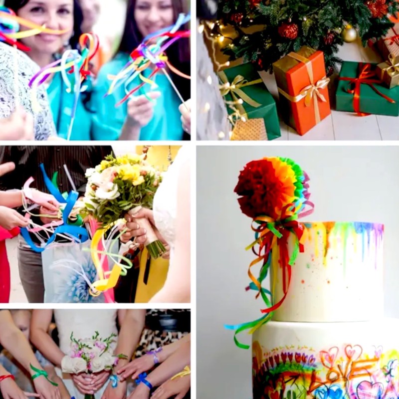 Wstążka Hot Pink Różowa 90m 5mm