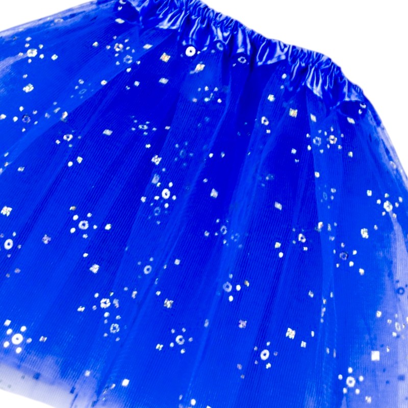 Tiulowa spódniczka figurki tutu niebieska 30cm