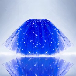 Tiulowa spódniczka figurki tutu niebieska 30cm