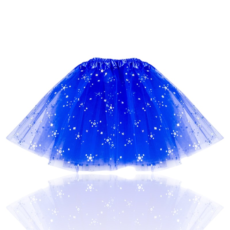 Tiulowa spódniczka figurki tutu niebieska 30cm