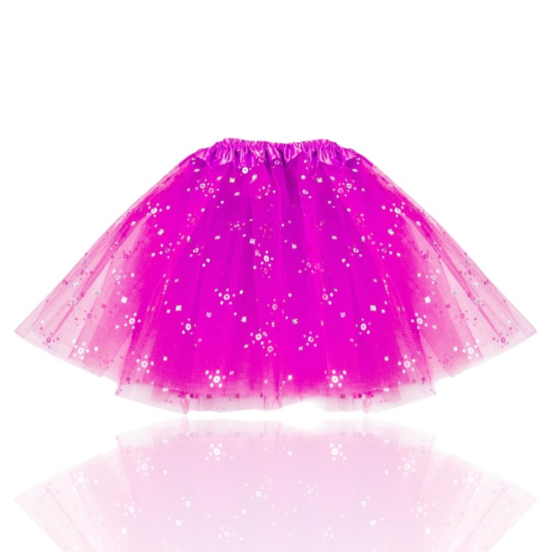Spódniczka Tiulowa TUTU figurki Fuksja