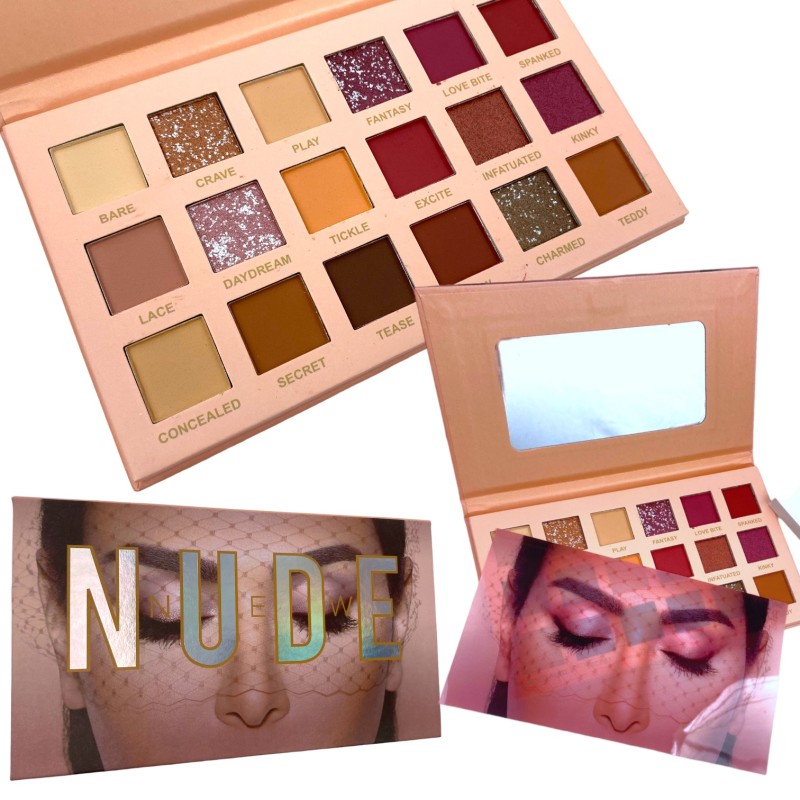 Paletka cieni cienie NUDE shimmer