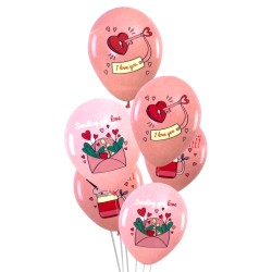 Balony walentynki zestaw 6...
