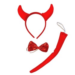 Strój TUTU Rogi Diabeł Diabełek