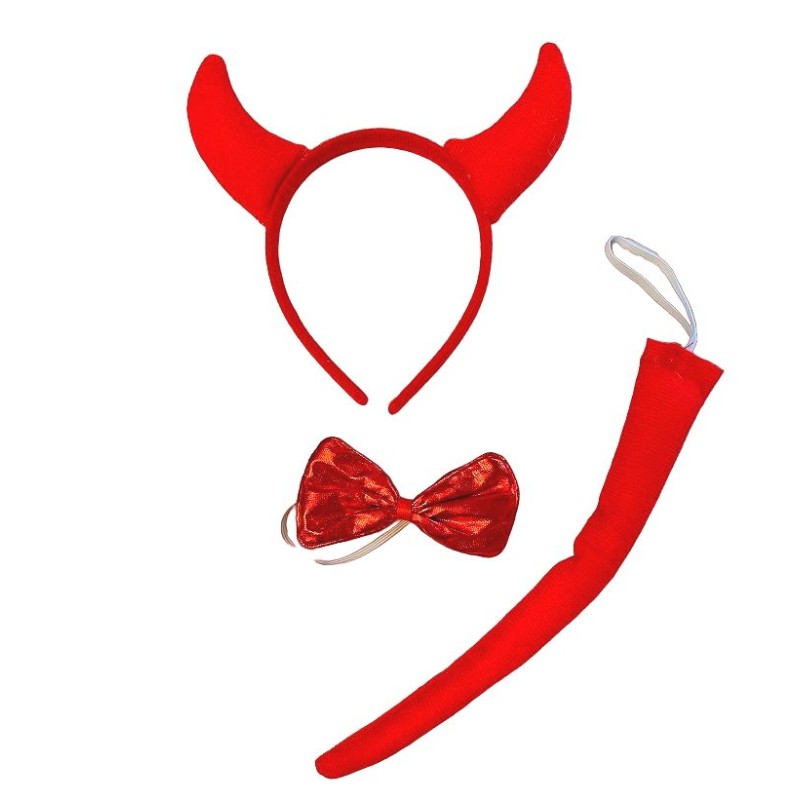 Strój TUTU Rogi Diabeł Diabełek
