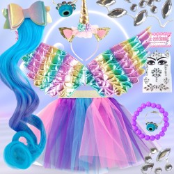 Strój Pegaz Przebranie Jednorożca z ozdobami kryształki