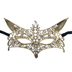 Maska KORONKOWA haft COSPLAY czarna koronka