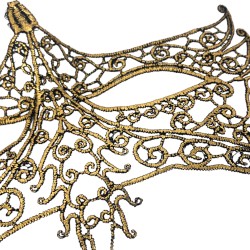 Maska KORONKOWA haft COSPLAY czarna koronka