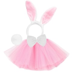 Strój Króliczek Królik Tutu Opaska uszy Różowy Zając