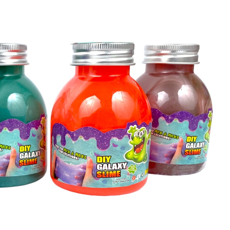 Metaliczny bokatowy Slime butelka galaxy DIY