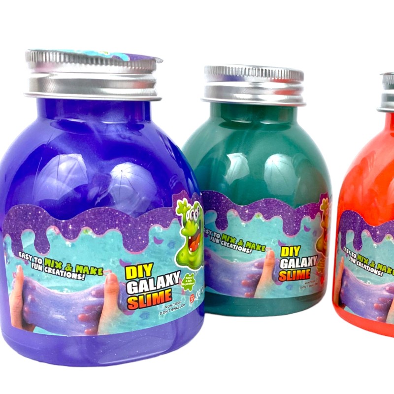 Metaliczny bokatowy Slime butelka galaxy DIY