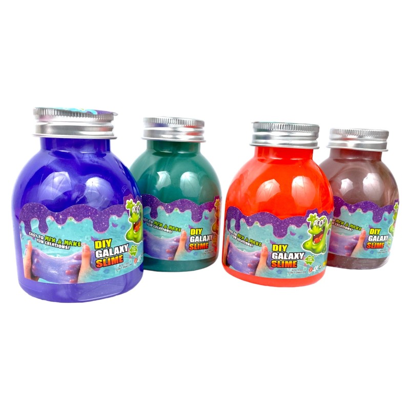 Metaliczny bokatowy Slime butelka galaxy DIY