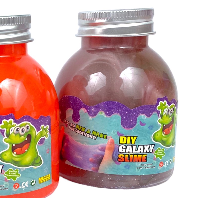 Metaliczny bokatowy Slime butelka galaxy DIY