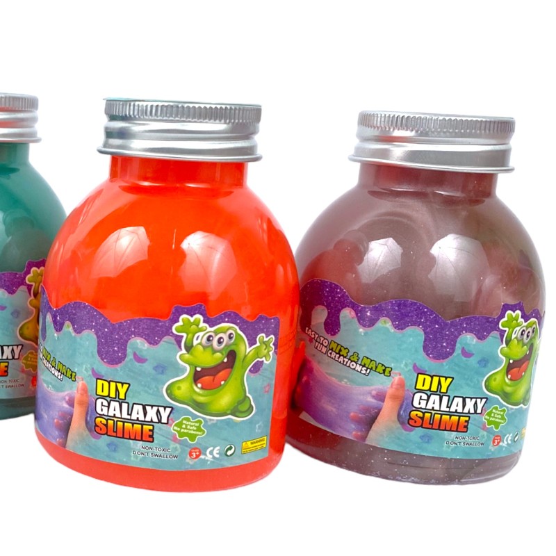 Metaliczny bokatowy Slime butelka galaxy DIY