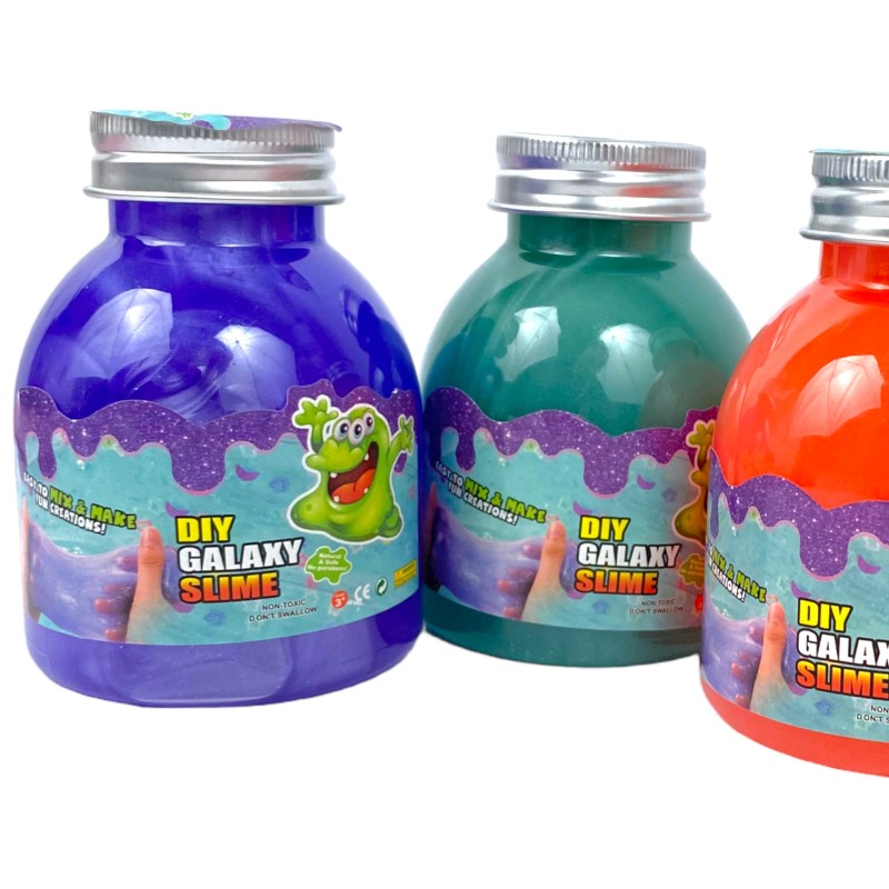 Metaliczny bokatowy Slime butelka galaxy DIY