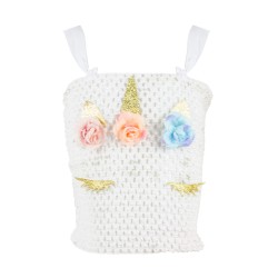 Strój Przebranie Jednorożec Pegaz Sukienka zestaw opaska 