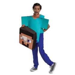 Strój Przebranie Minecraft Steve z maską