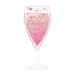 Balon kieliszek Serca Walentynki party drink