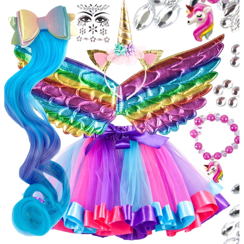 Strój Pegaz Duży - magiczny zestaw Jednorożec Tutu