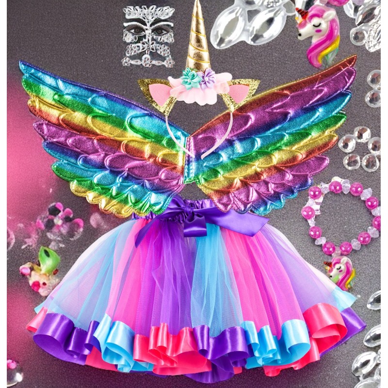 Strój Pegaz Duży - magiczny zestaw Jednorożec Tutu