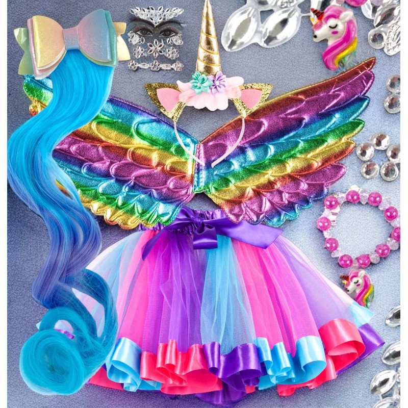 Strój Pegaz Duży - magiczny zestaw Jednorożec Tutu