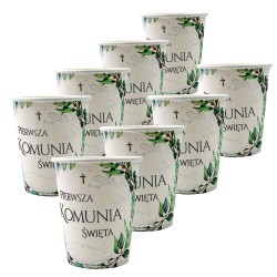 IHS Kubeczki papierowe 8 szt. Pierwsza Komunia