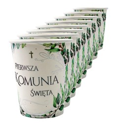 IHS Kubeczki papierowe 8 szt. Pierwsza Komunia