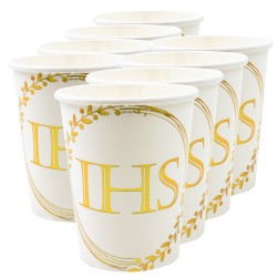 IHS Kubeczek papierowy 8 szt. Pierwsza Komunia
