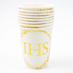 IHS Kubeczek papierowy 8 szt. Pierwsza Komunia