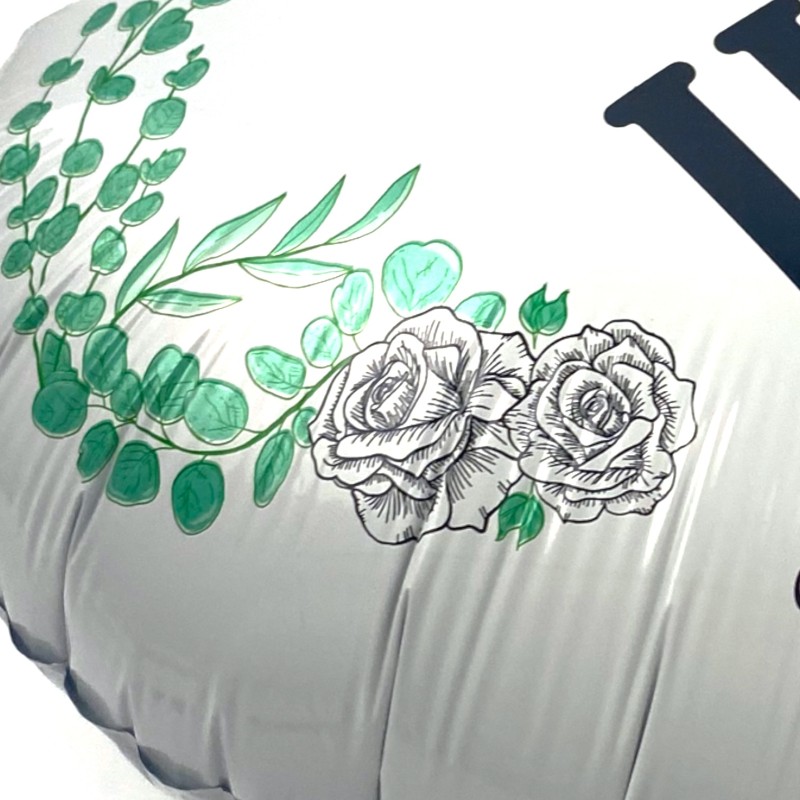 IHS Balon Foliowy Pierwsza Komunia serce listki