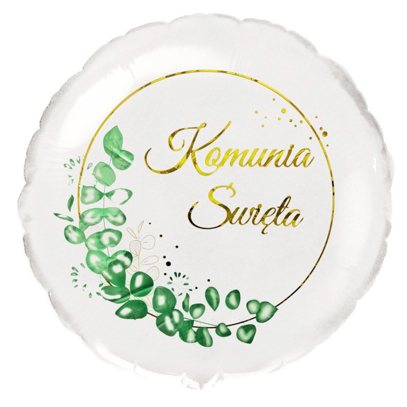 Zestaw balonów Girlanda Pierwsza Komunia IHS