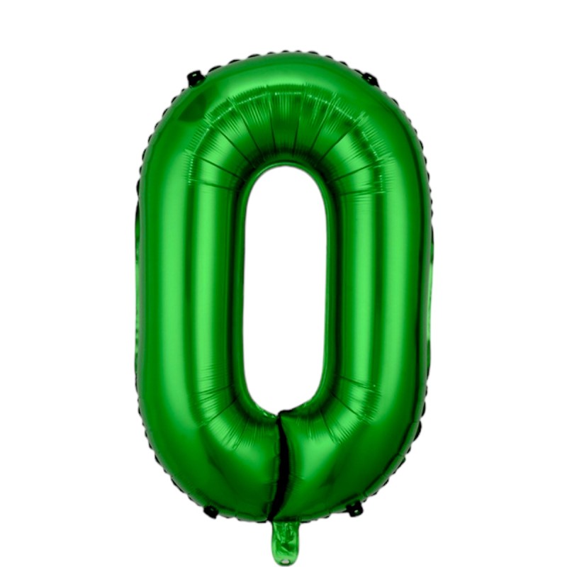 Balon cyfra zielona 100 cm