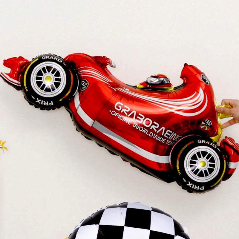 Zestaw balonów urodziny Motorsport Formuła F1 RACE wyścigówka