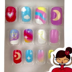 Paznokcie samoprzylepne księżyc Luna