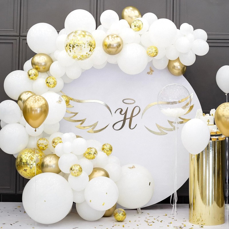 Balony lateksowe gładkie białe 12" 30cm